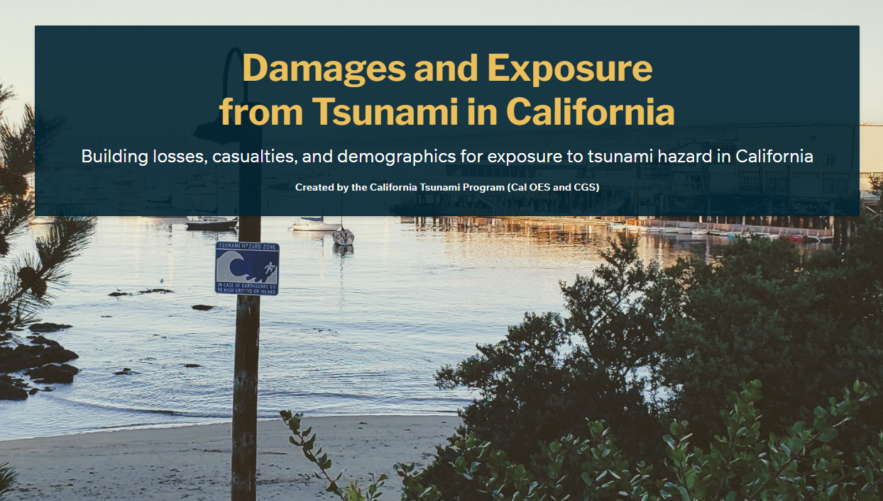 Link to Damages and Exposure from Tsunamis in California landing page. 