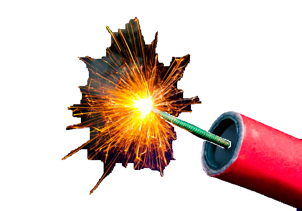 Image of Stick of Dynamite with lit fuse