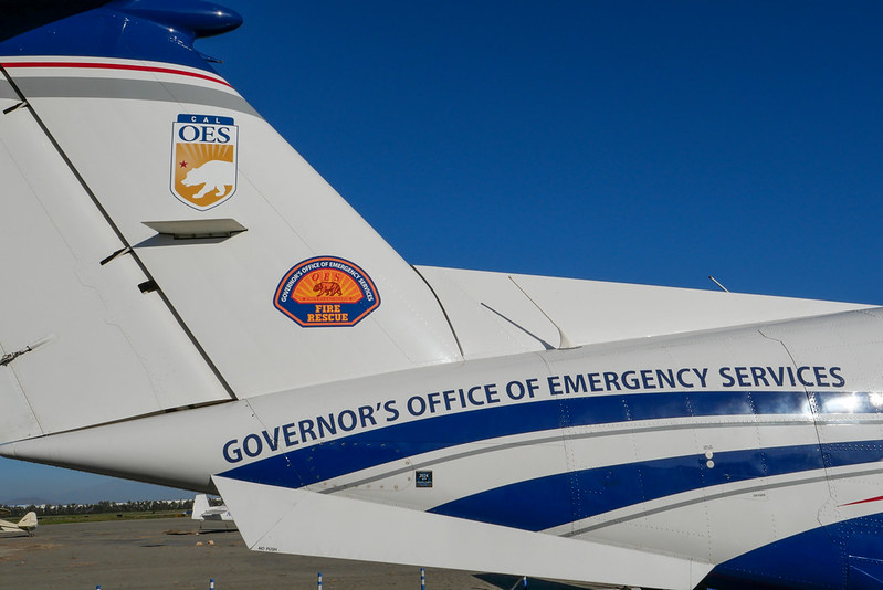 Cal OES emergency airplane