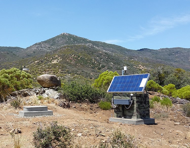 Seismic Station in Mountains
