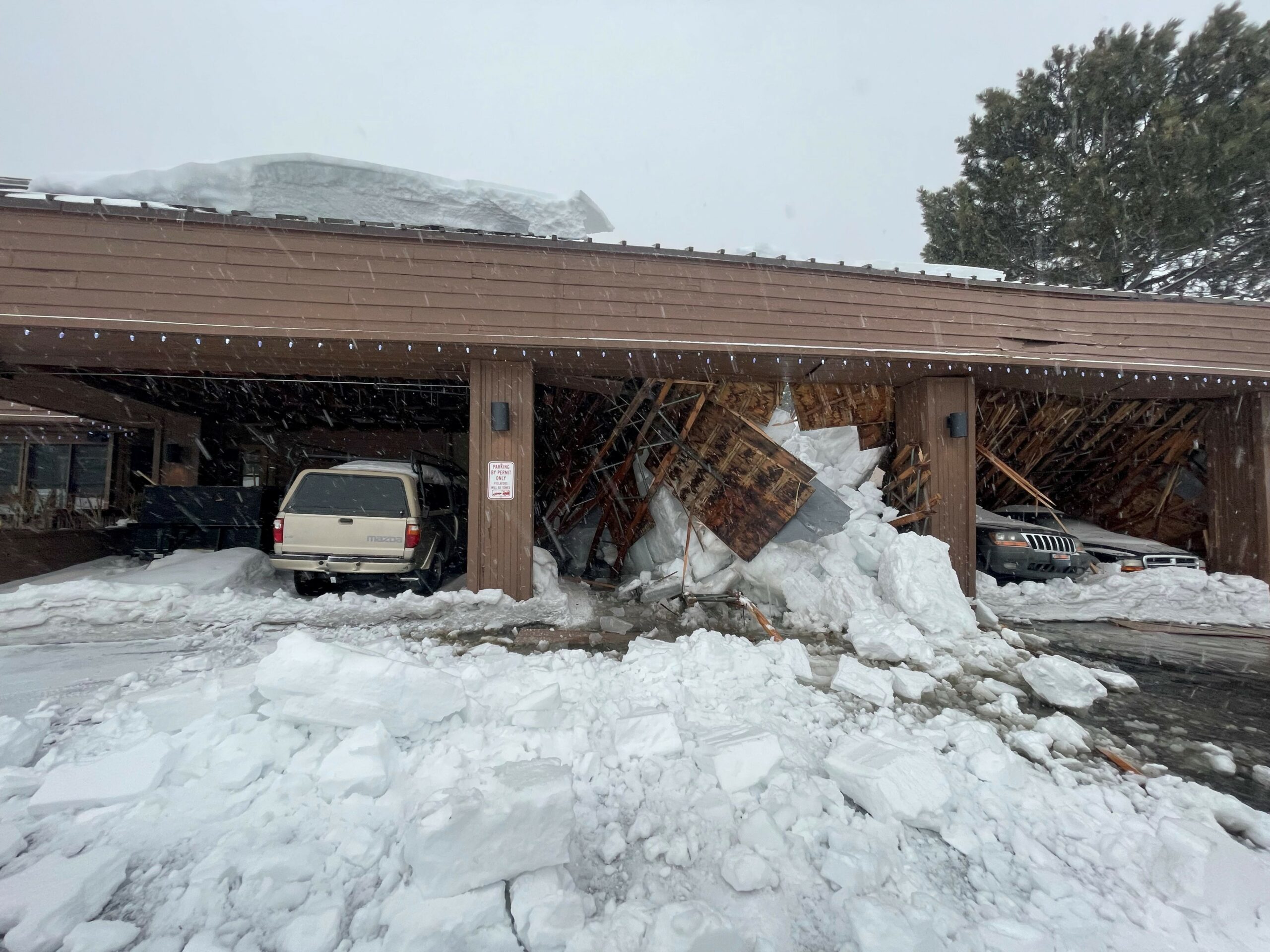 Winter Storm - Building damage