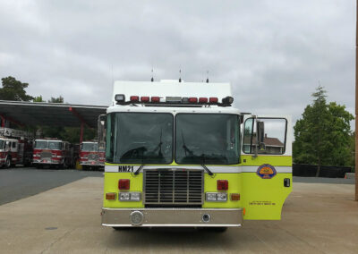 Hazmat vehicle front view