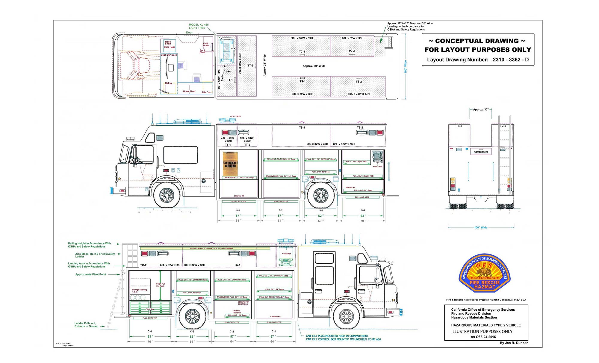 Conceptual Drawing of hazmat vehicle