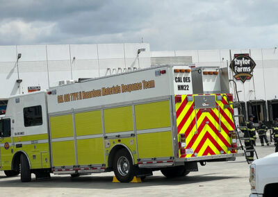 Back of hazmat vehicle