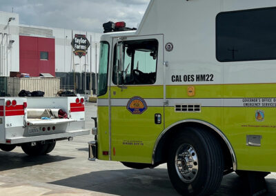 side view of hazmat vehicle