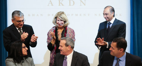 Cal OES - AKDN MOU signing - Shahin Karim, Focus Humanitarian Assistance USA Chair; Mark Ghilarducci, Cal OES Director; Firoz Verjee, AKDN Disaster Risk Management Coordinator.