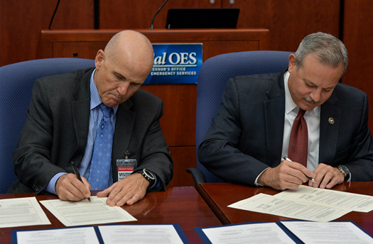 MOU signing between Cal OES and the State Coordination of Civil Protection of Baja California North
