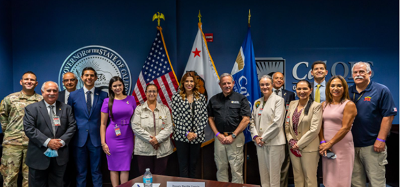 A delegation from Baja California led by the Governor of Baja California North, staff members, Baja California North state legislators, and the Consul General of Mexico of Sacramento visited Cal OES.
