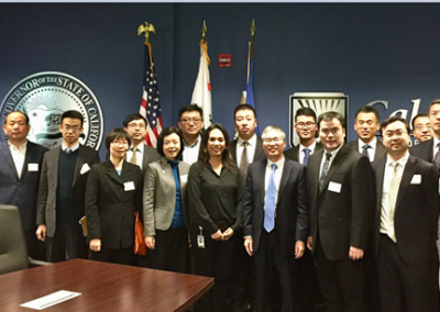 Delegation consisting of representatives from the Ministry of Agriculture and Rural Affairs in China.