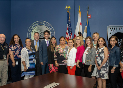 Delegation consisting of Mexican Consulates from Sacramento, San Francisco, and San Jose.