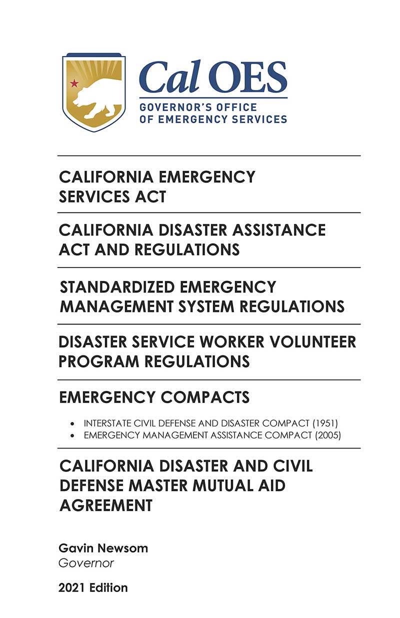 Cal OES Yellow Book front page