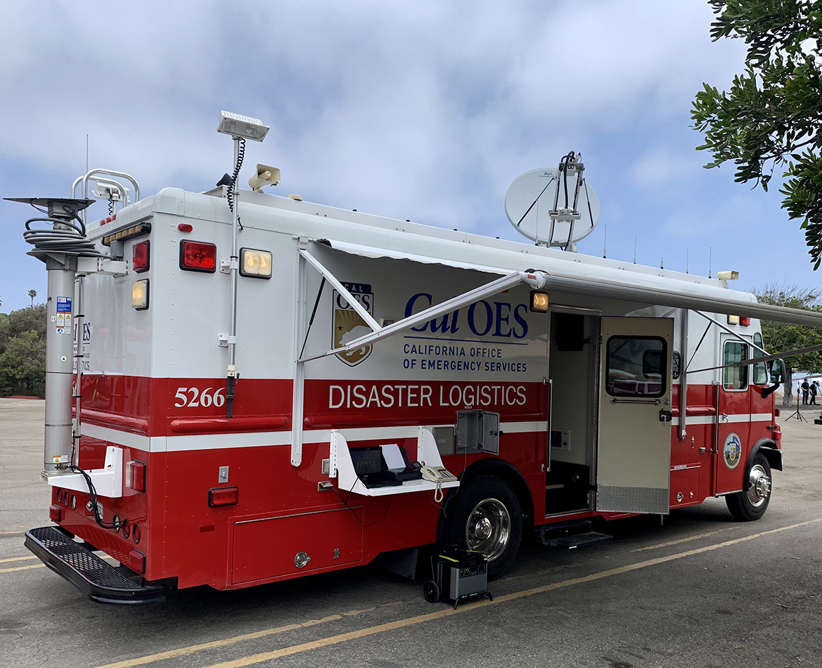 Cal OE disaster logistics truck