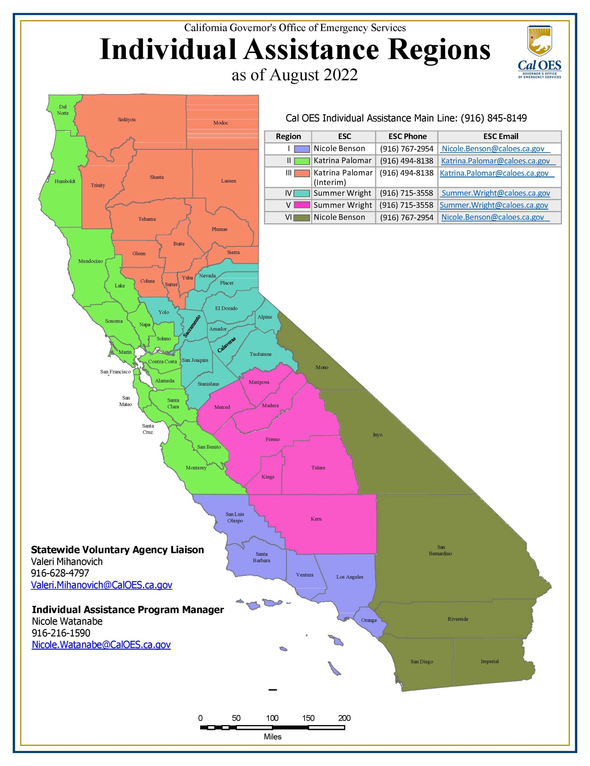 Individual Assistance Region Assignments